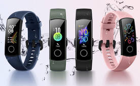 The presentation of the fitness tracker Honor Band 5 with NFC