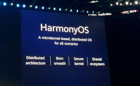 So there was a presentation of HarmonyOS from Huawei