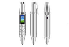Un téléphone de type bouton sous forme de stylo est en vente - UNIWA AK007 avec 2 cartes SIM