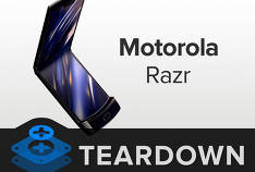 iFixit bercakap mengenai pemeliharaan Motorola RAZR - kerang dengan layar lipat