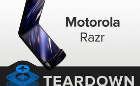 iFixit talked about maintainability Motorola RAZR - clamshell with folding screen