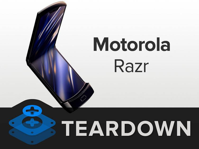 iFixit a parlé de la maintenabilité du Motorola RAZR - à clapet avec écran pliant