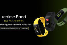 Realme Company prépare la présentation du premier bracelet de fitness tracker avec fréquence cardiaque