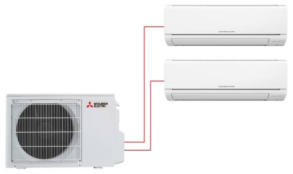 Mitsubishi Electric MSZ-HJ25VA-ER1x2 / MXZ-2HJ40VA-ER1