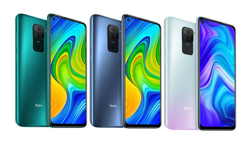 Redmi Note 9: rendu de presse d'un smartphone avec une caméra quad