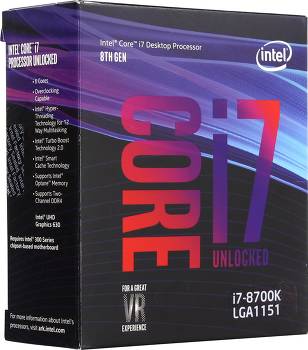i7-8700K Coffee Lake (3700 MHz, LGA1151, L3 12288 Ko)