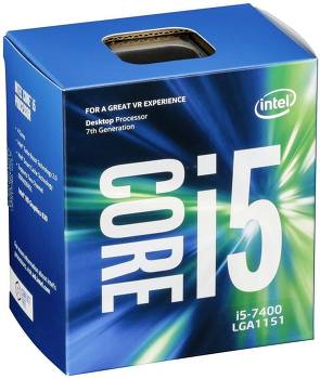 Intel Core i5-7400 Kaby Lake (3000 MHz, LGA1151, L3 6144 Ko)