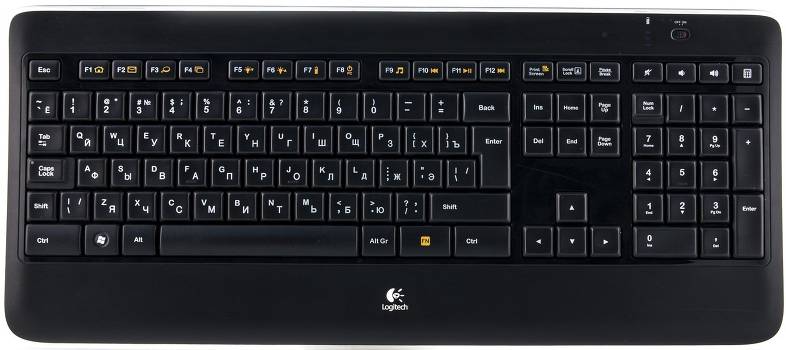 Clavier éclairé sans fil Logitech K800