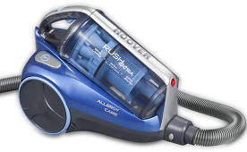 Overview of the bagless vacuum cleaner Hoover Rush Extra