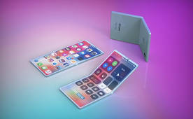 IPhone pliable - un rendu possible du futur smartphone flexible